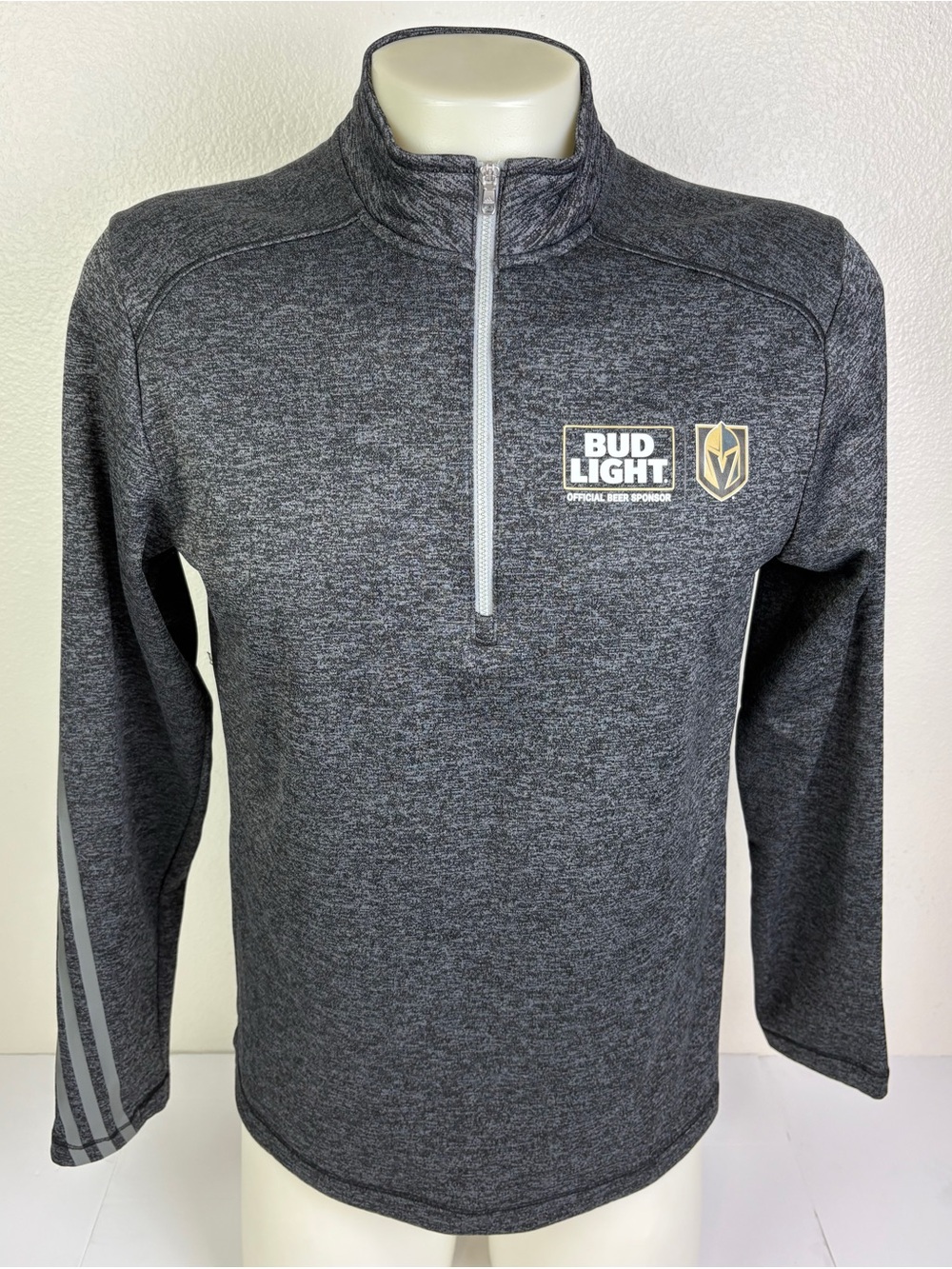 Adidas Vegas Golden Knights Bud Light 1/4
Zip Pullover Men's S NHL VGK